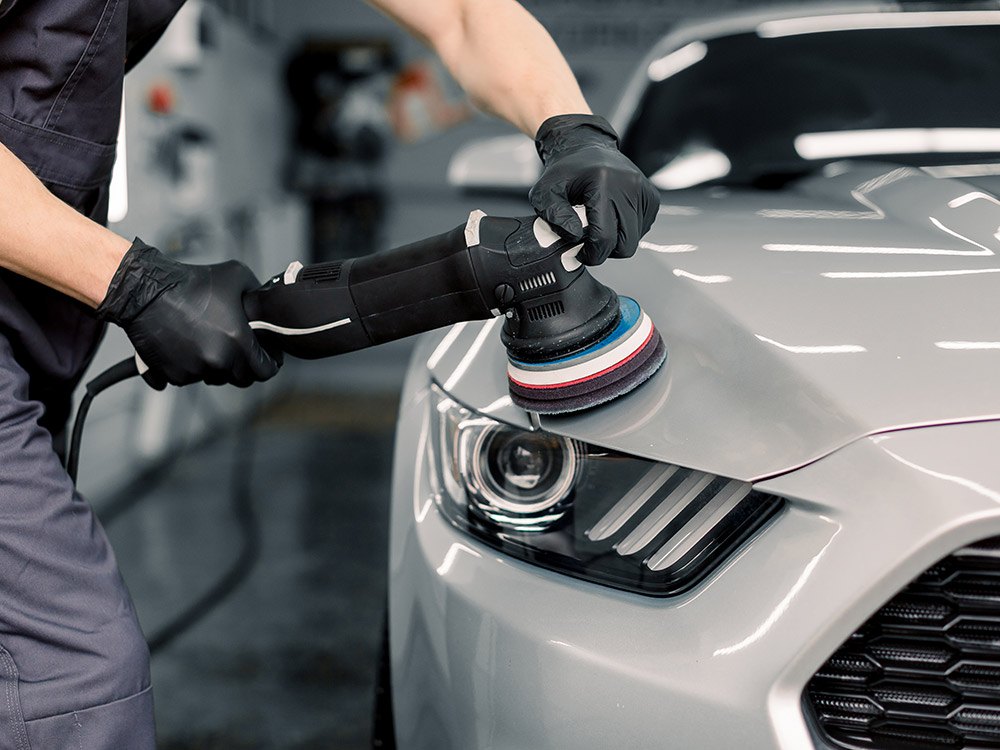Auto detailing website concept image